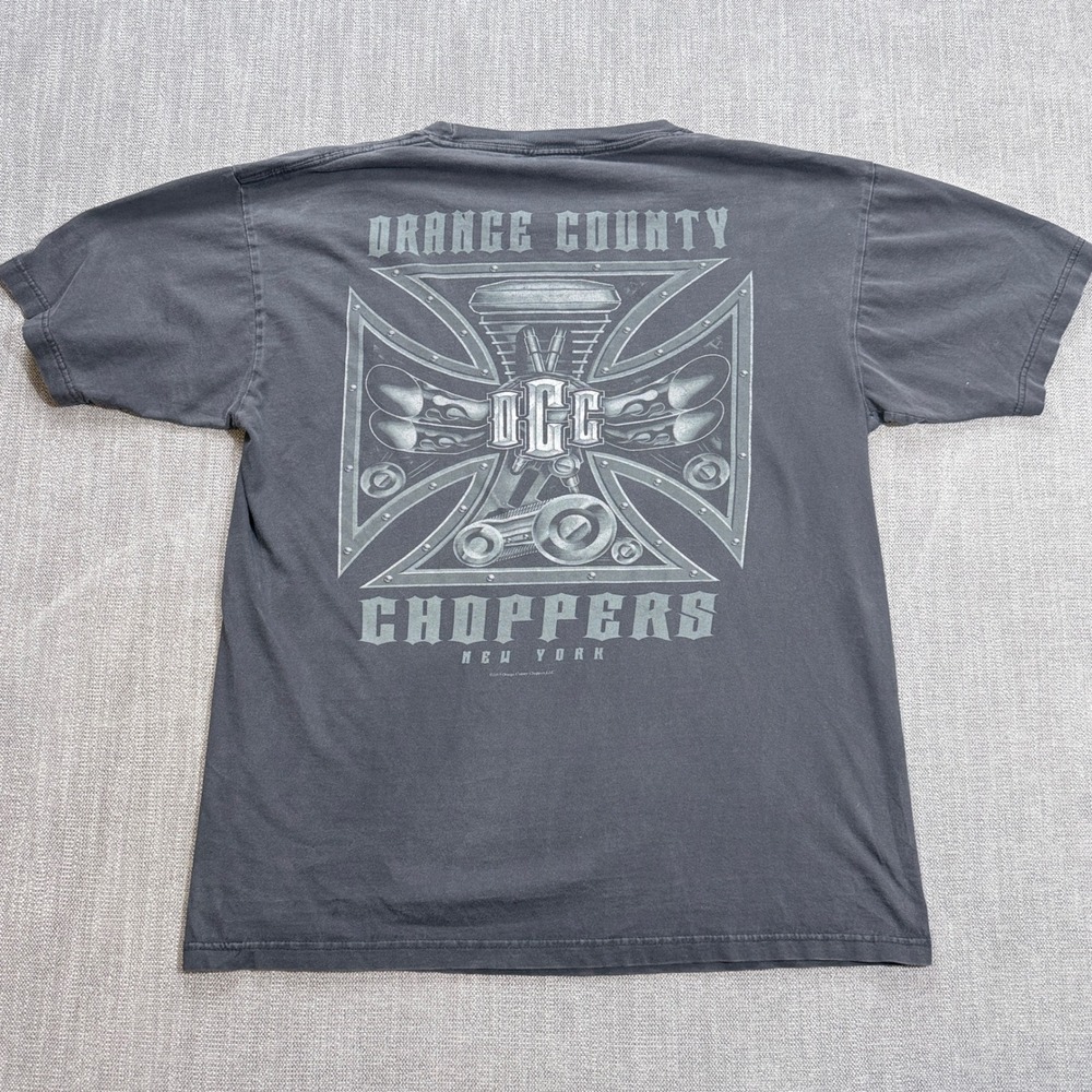 Vintage Orange County Choppers OCC T-Shirt Mens Large Black Graphic Tee ODM